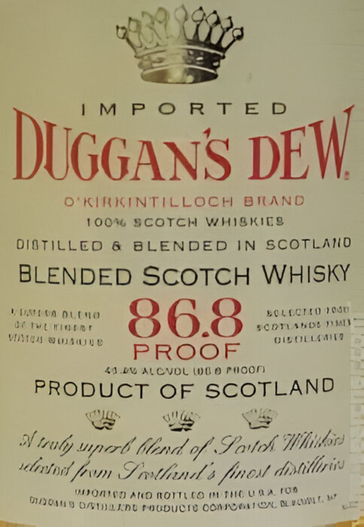 Duggan's Dew Blended Scotch Whiskey