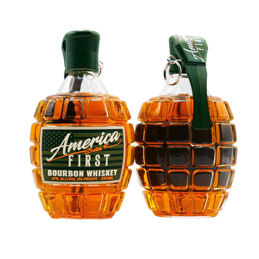 America First Grenade Straight Bourbon Whiskey 2 Pack