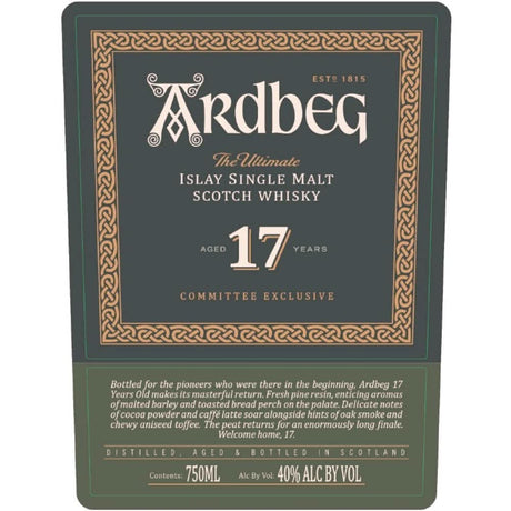 Ardbeg 17 Year Old Committee Exclusive