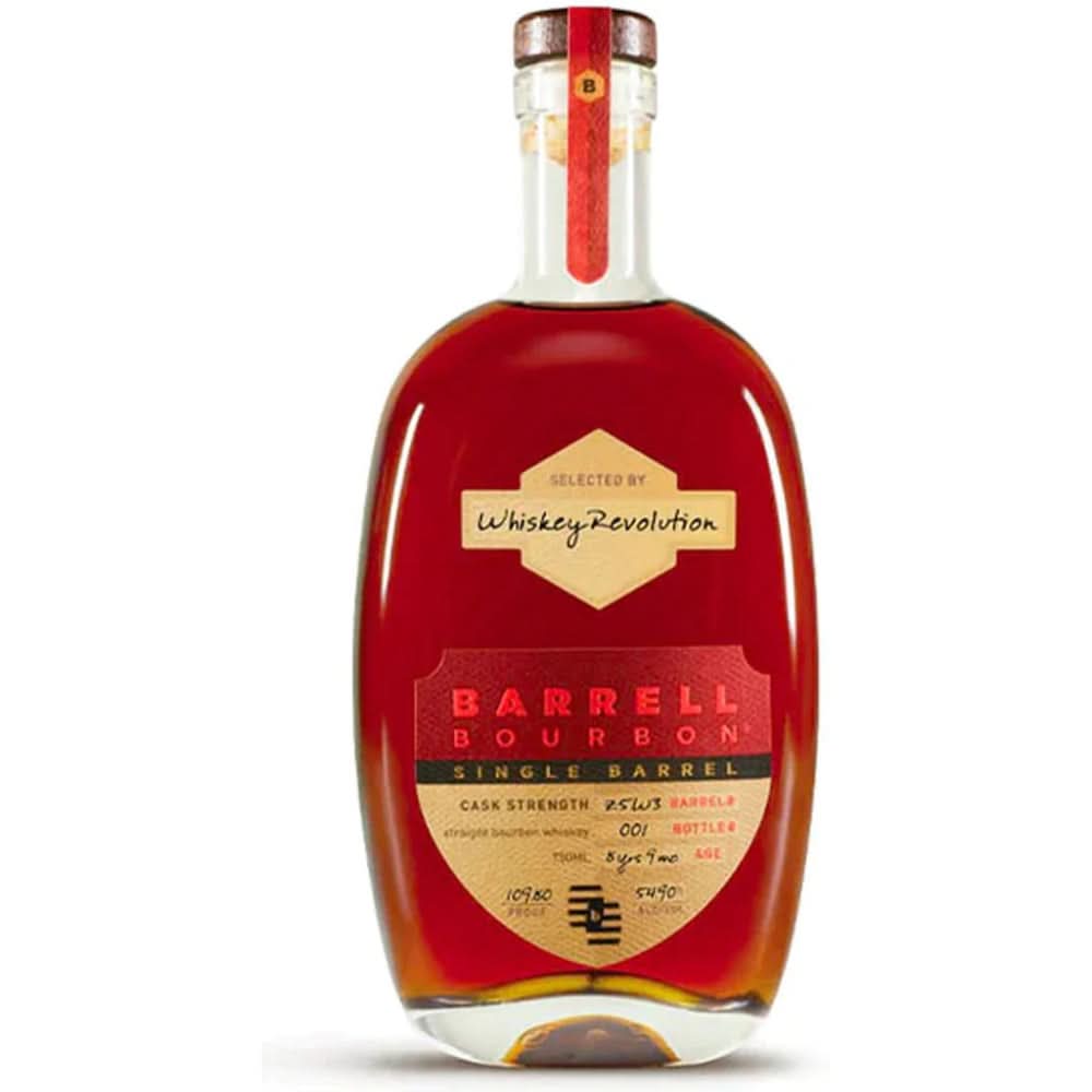 Barrell Craft Spirits Single Barrel Bourbon Selected By Whiskey Revolution 109.8