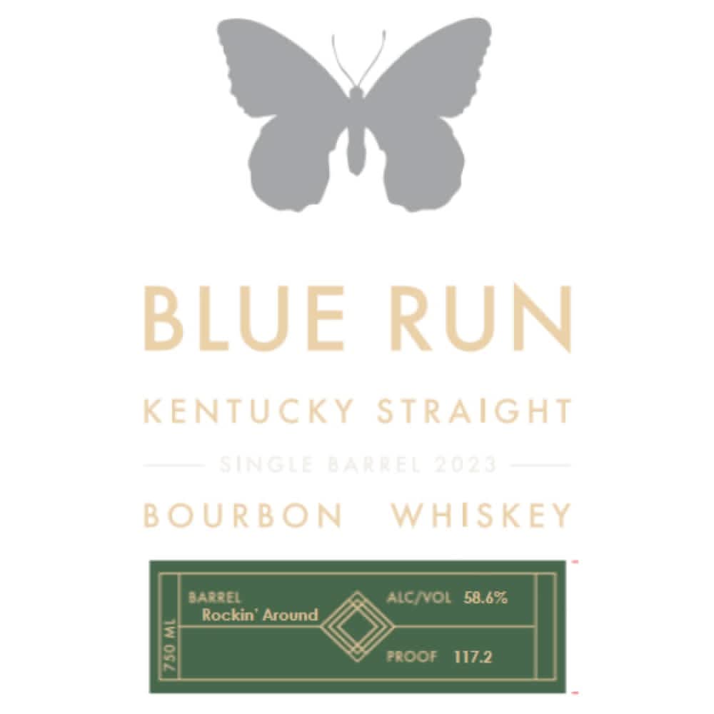 Blue Run ‘Rockin' Around’ Single Barrel Bourbon  Whiskey 2023