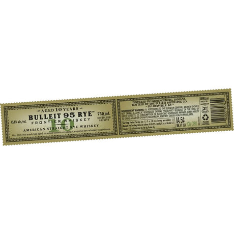 Bulleit 10 Year Old Straight Rye Whiskey
