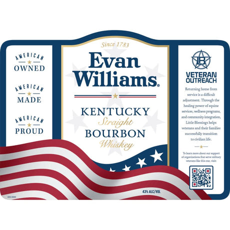 Evan Williams Veteran Outreach Straight Bourbon Whiskey