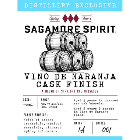 Sagamore Spirit Vino de Naranja Cask Finish Rye Whiskey