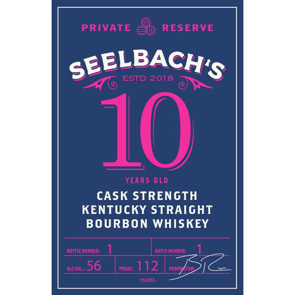 Seelbach’s Private Reserve 10 Year Old Cask Strength Bourbon