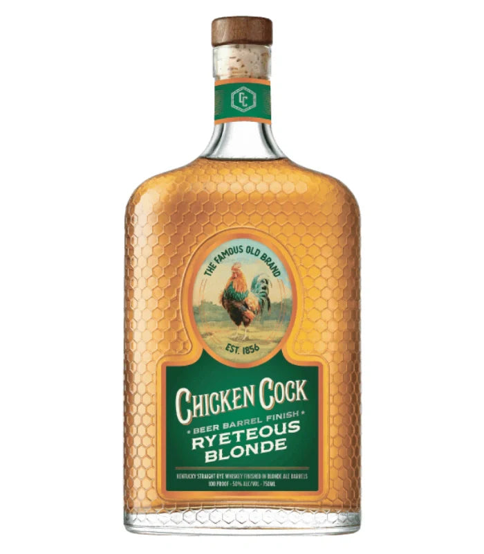 Chicken Cock Ryeteous Blonde Beer Barrel Finish Rye Whiskey