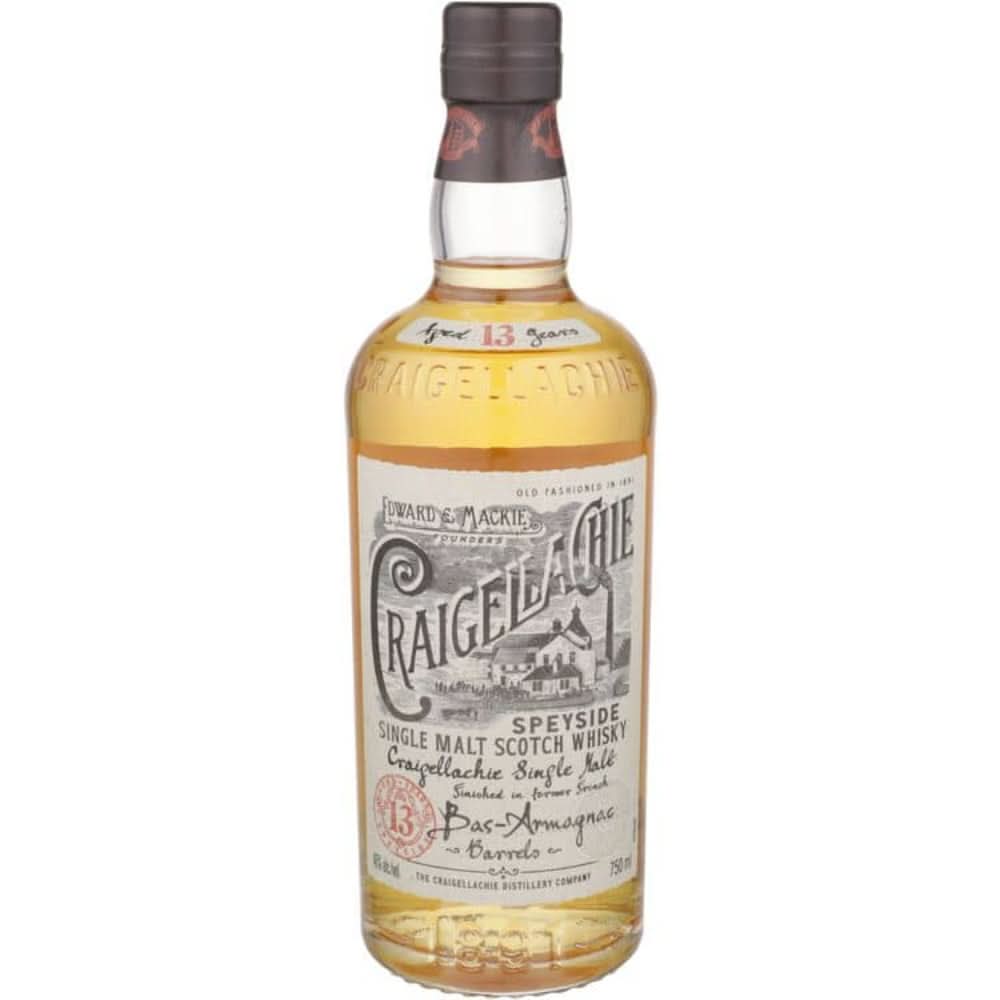 Craigellachie Single Malt Scotch Whiskey Bas-Armagnac Barrels 13 Year 92