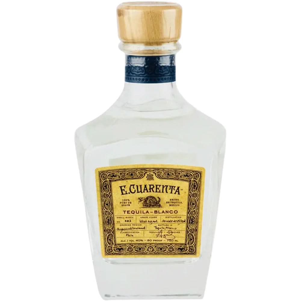 E Cuarenta Tequila Blanco 80