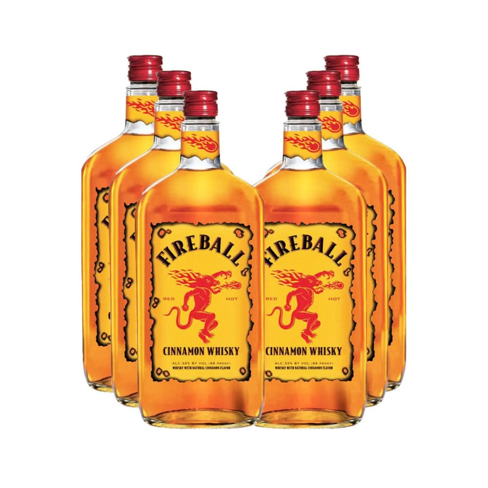 Fireball Cinnamon Whisky 6 Pack Combo Whiskey You Booze