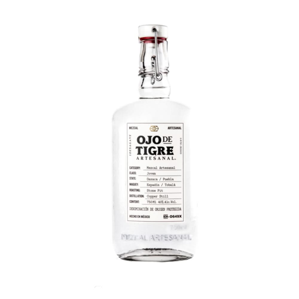 Ojo De Tigre Artesanal Mezcal Joven Tequila