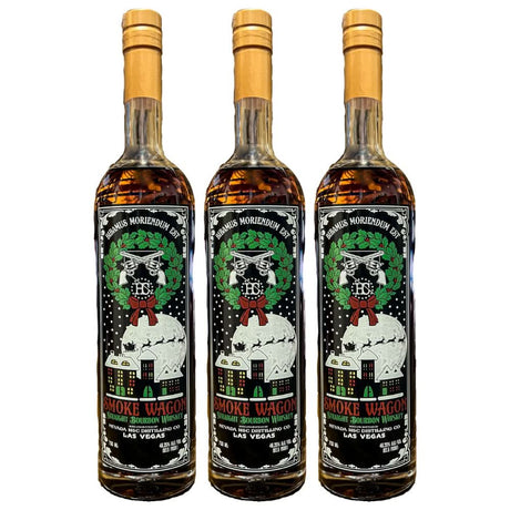 Smoke Wagon Christmas Limited Edition Straight Bourbon Whiskey 2023 3 Pack