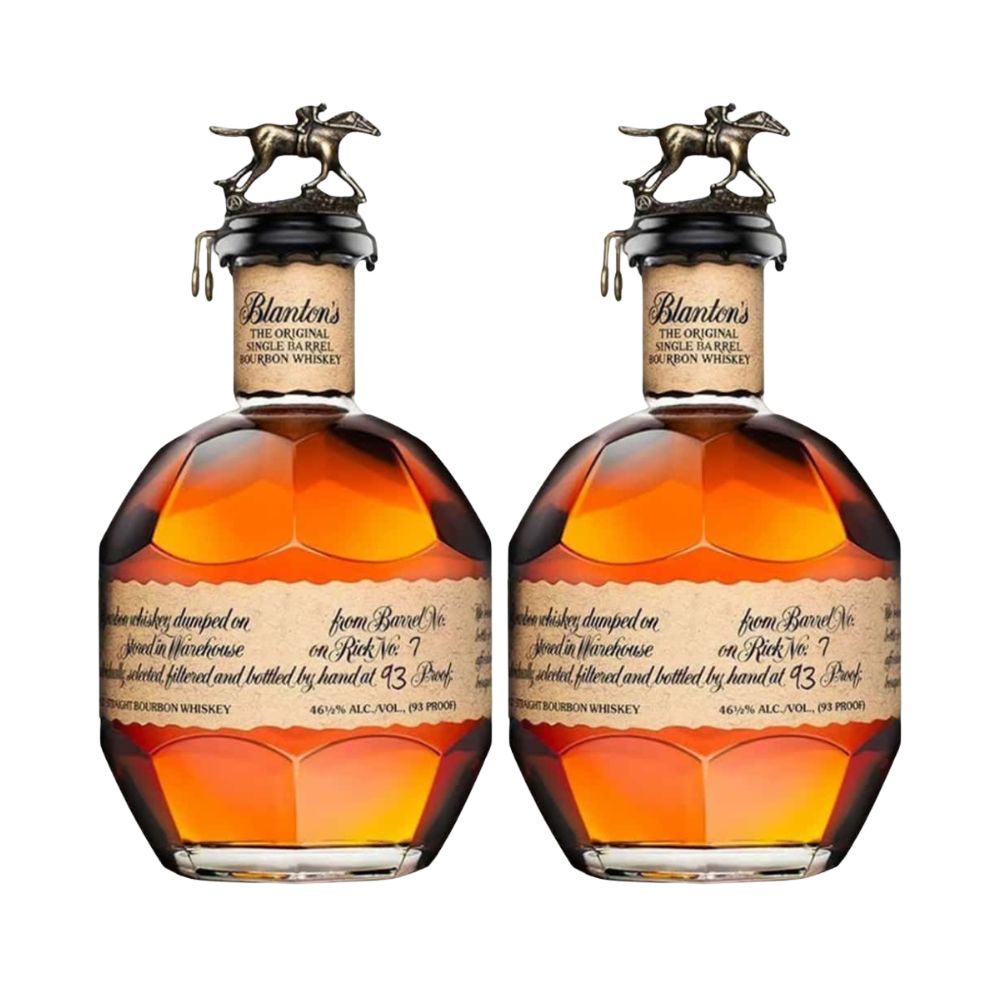 Blanton's Original Single Barrel Kentucky Straight Bourbon Whiskey 375mL 2 Pack