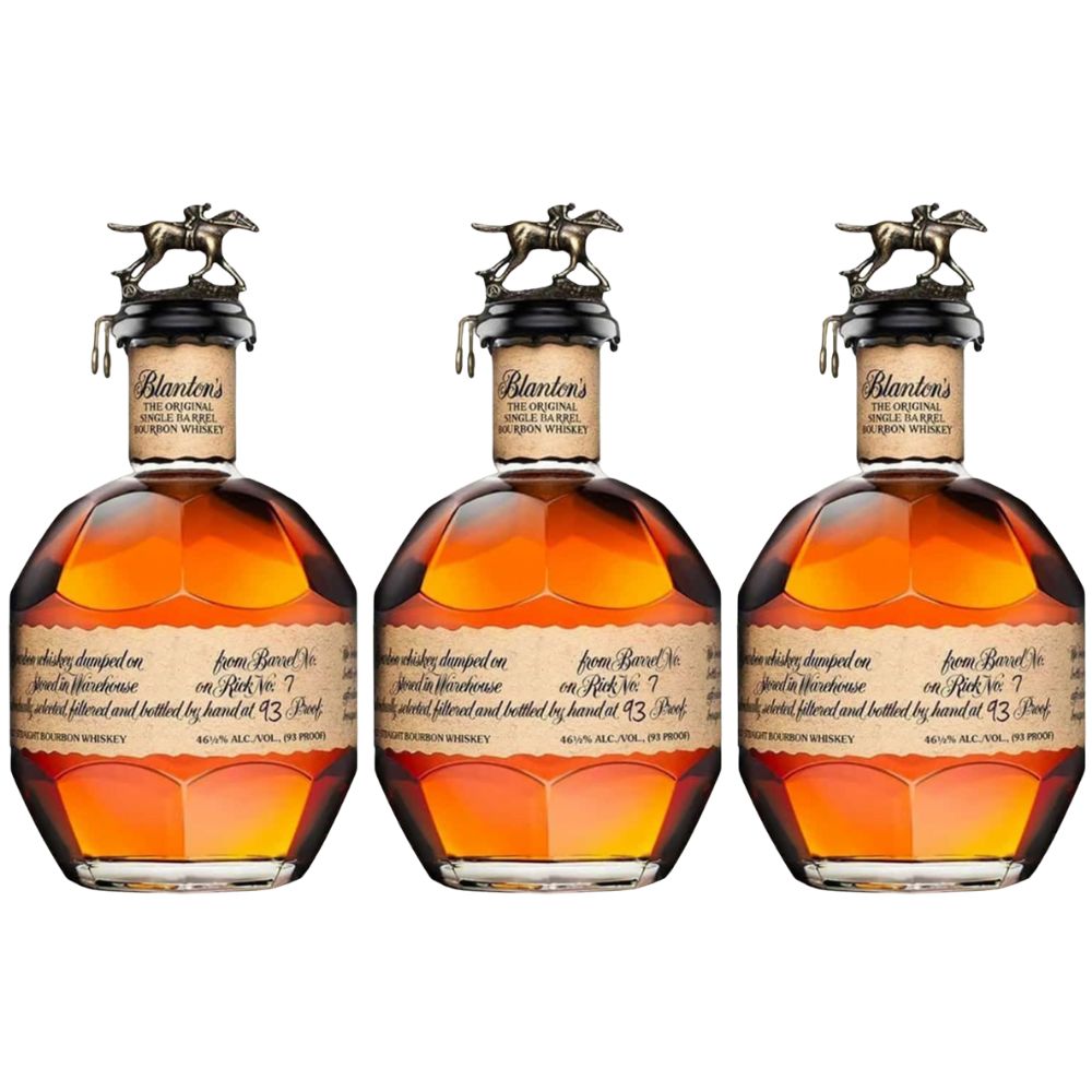 Blanton's Single Barrel Kentucky Straight Bourbon 375mL 3 Pack