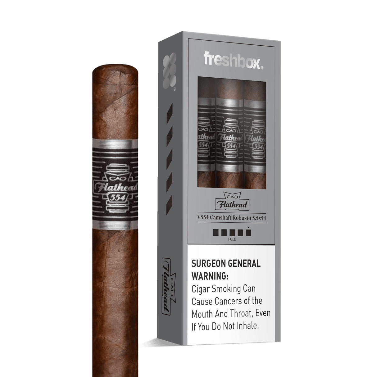 CAO Flathead Camshaft V554 5.5x54 FreshBox | Cigar 3-Pack