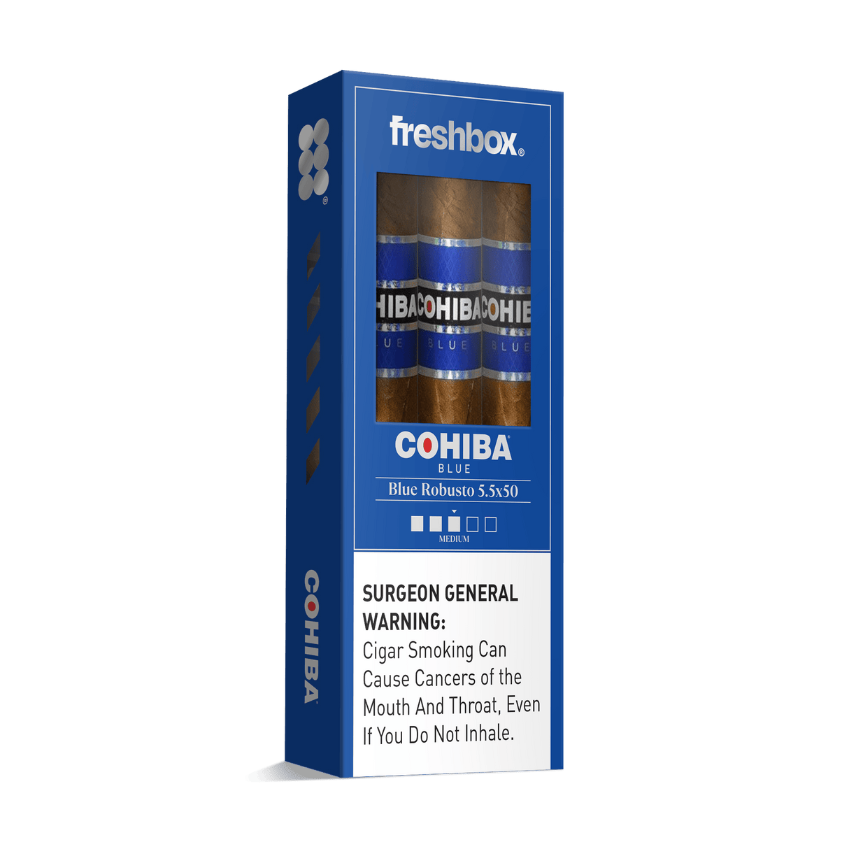 Cohiba Blue Robusto 5.5x50 FreshBox | Cigar 3-Pack