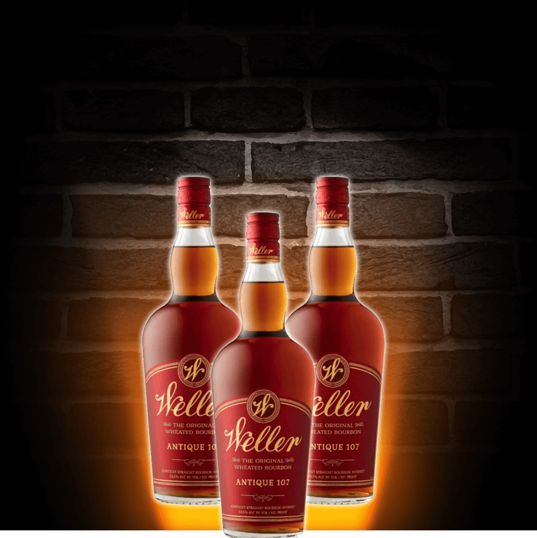 W.L. Weller Antique 107 Kentucky Straight Bourbon Whiskey 3 Pack