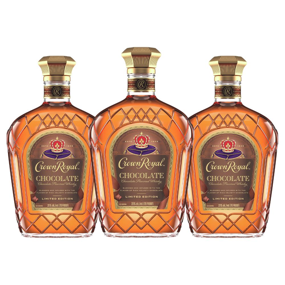 Crown Royal Chocolate Flavored Canadian Whisky Limited Edition 3 Pack