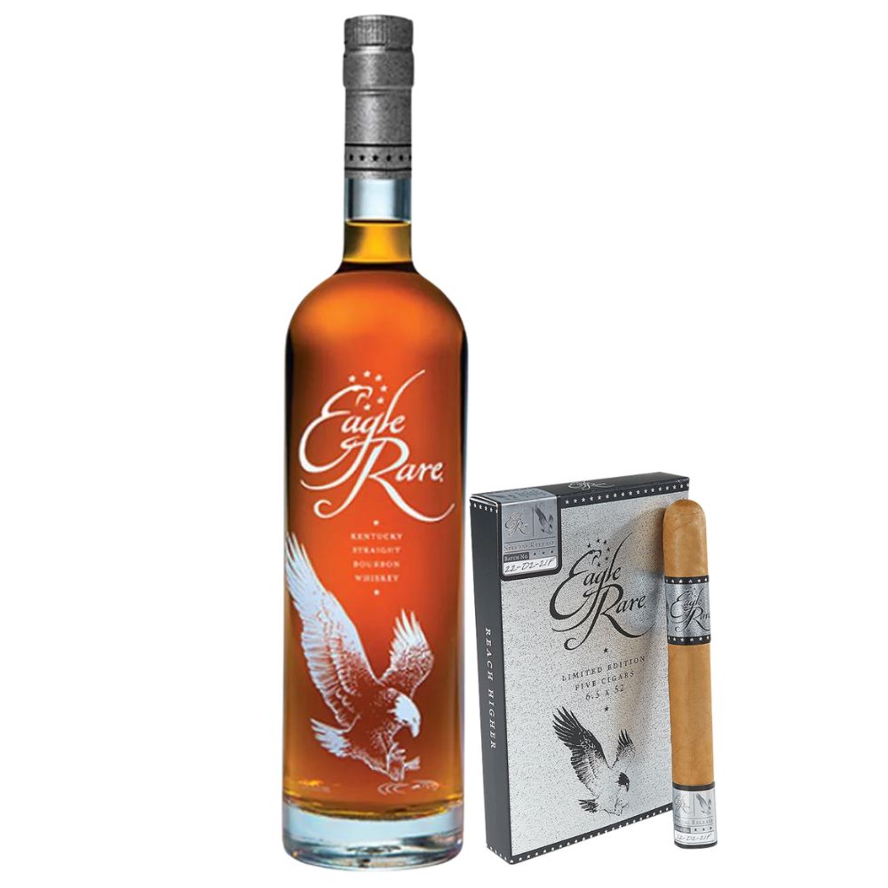 Eagle Rare Kentucky Straight Bourbon With Eagle Rare Toro Cigars