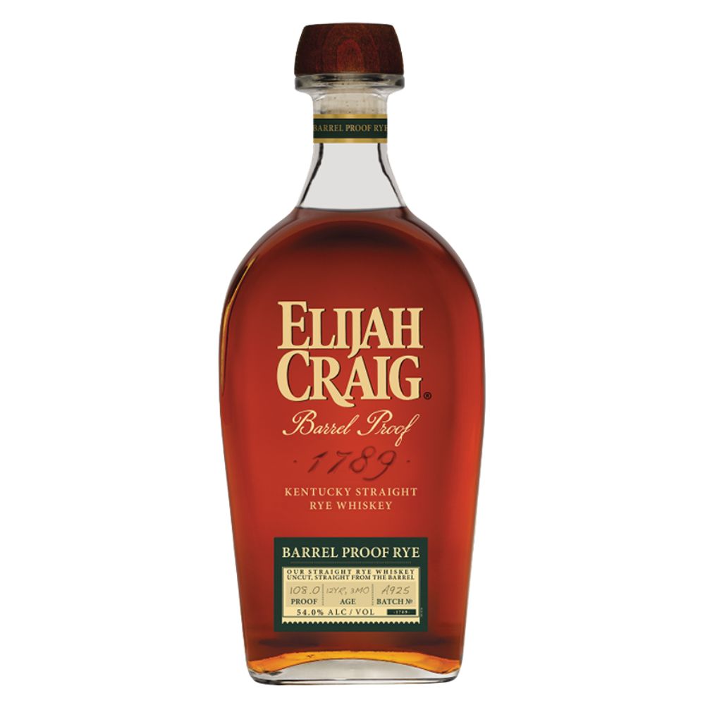 Elijah Craig Barrel Proof Straight Rye Whiskey Batch A925