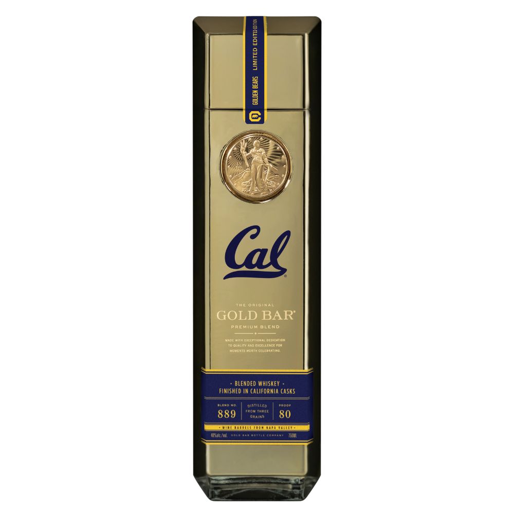 Gold Bar Blended American Whiskey Cal 'Golden Bears' Limited Edition