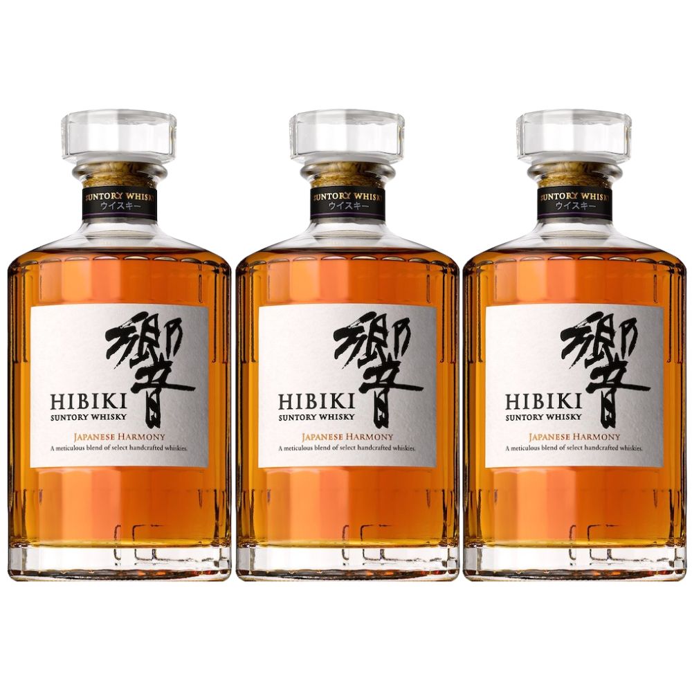 Suntory Hibiki Harmony Japanese Whisky 3 Pack