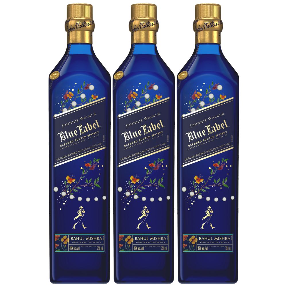 Johnnie Walker Blue Label X Diwali Limited Edition by Rahul Mishra 3 Pack