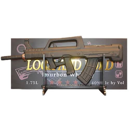 Lock And Load Bourbon Whiskey Rifle Set Black 1.75L