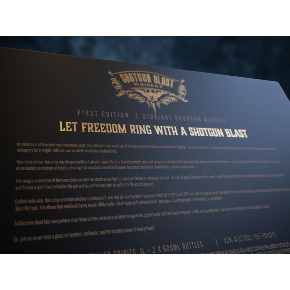 Machine Head's Shotgun Blast Bourbon Whiskey