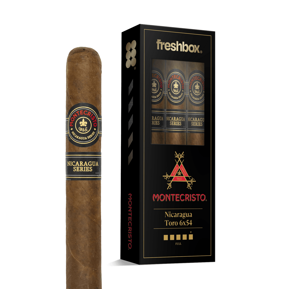 Monte Cristo Nicauraga Toro 6x54 FreshBox | 3-Pack