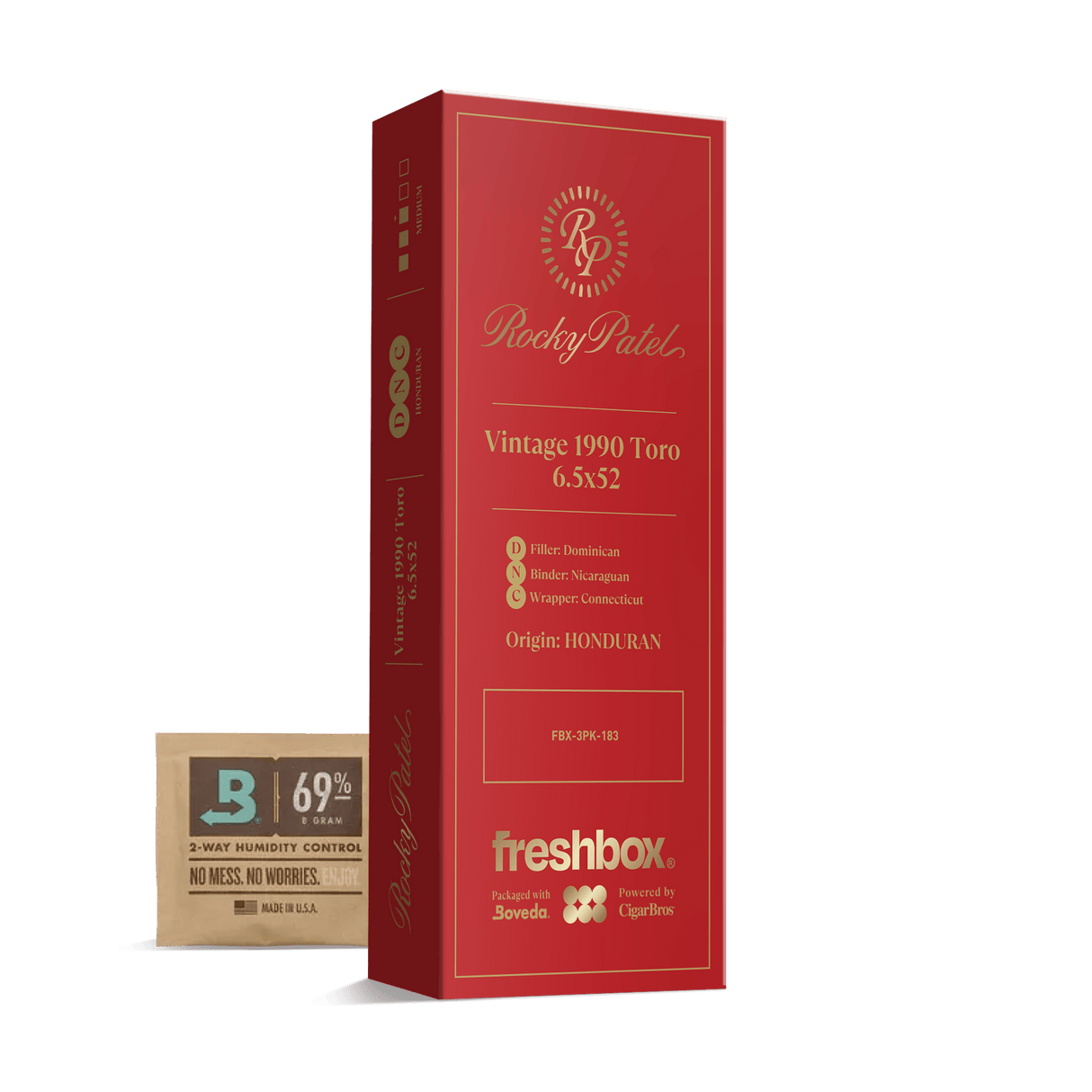 Rocky Patel Vintage 1990 Toro 6.5x52 FreshBox | 3-Pack