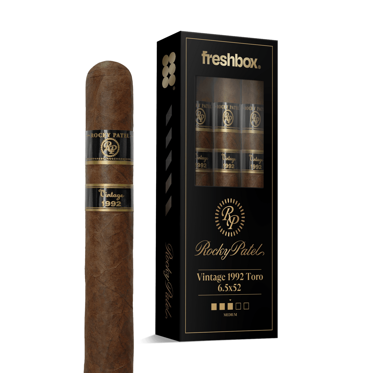 Rocky Patel Vintage 1992 Toro 6.5x52 FreshBox | 3-Pack