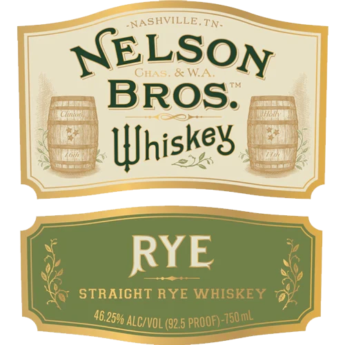 Nelson Bros Straight Rye Whiskey 750ml