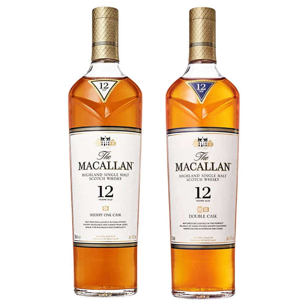 The Macallan 12 Year Old Sherry Oak & Double Cask Bundle