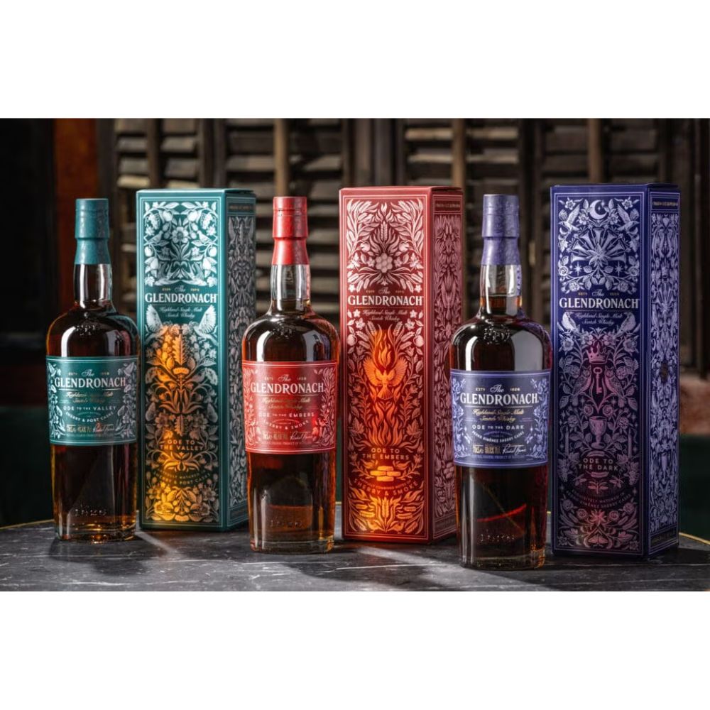 The Glendronach Ode To The Valley, Embers & Dark Scotch Bundle