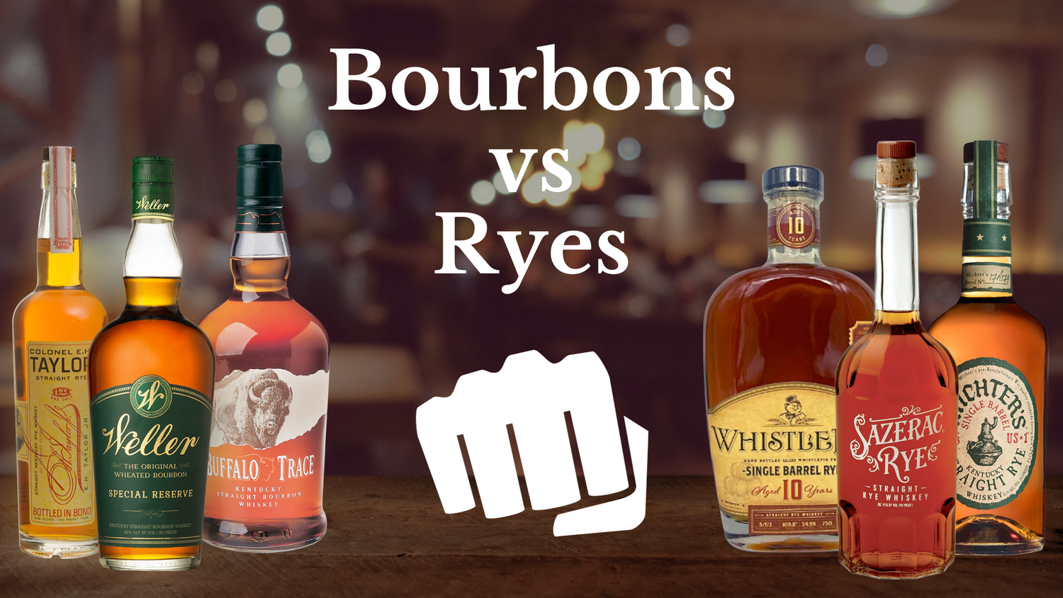 Bourbons Vs Ryes! | Bourbon Vs Rye, Difference Between Bourbons And ...