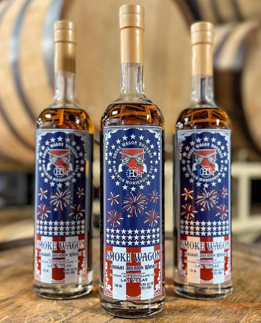 Smoke Wagon Limited Edition Red, White, and Blue Straight Bourbon 2023