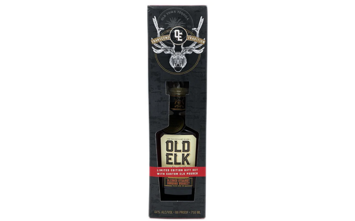 Old Elk Blended Straight Bourbon W/ Elk Pourer