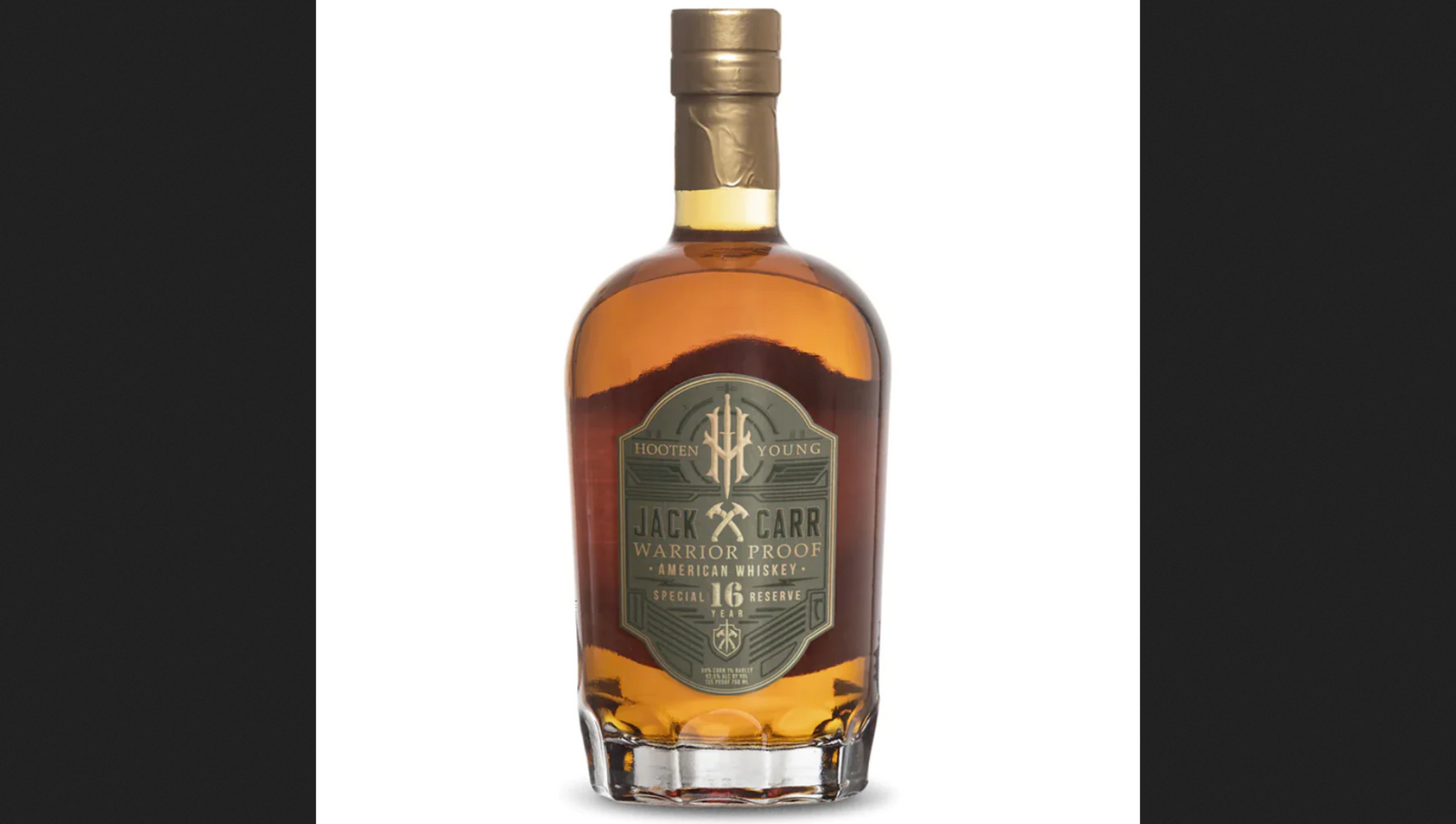 Hooten Young Jack Carr 16 Year Old Warrior Proof American Whiskey