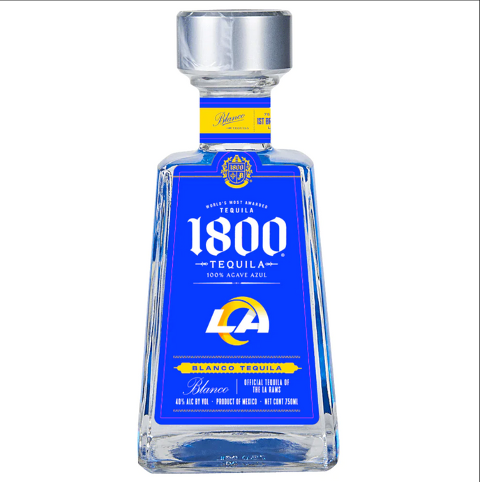 1800 x LA Rams Blanco Tequila