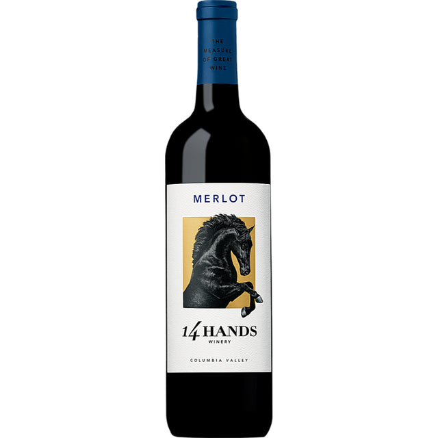 14 Hands Merlot Columbia Valley wine - Medium to full-bodied red with black cherry and plum notes. Versatile and food-friendly, a standout in Washington State winemaking.