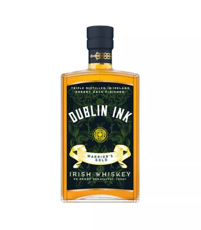 Dublin Ink Irish Whiskey Warrior's Gold Sherry Cask Finished 90