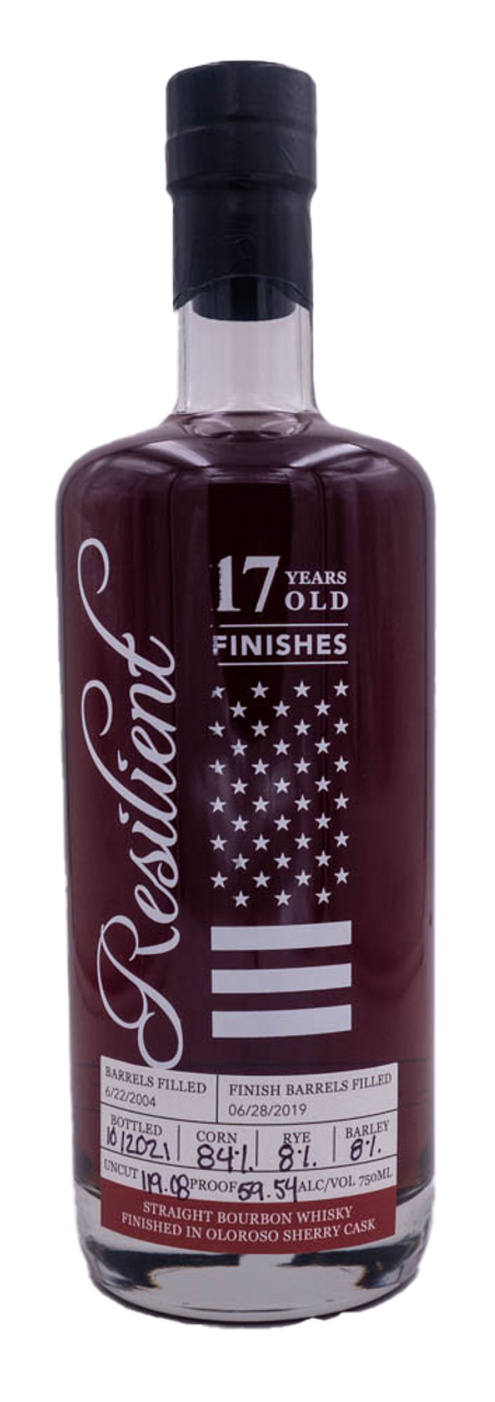 Resilient 17 Yr Straight Bourbon Whiskey Sherry Cask