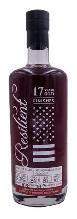 Resilient 17 Yr Straight Bourbon Whiskey Sherry Cask