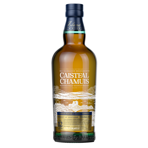 Caisteal Chamuis Heavily Peated 12 Year Old Blended Malt Scotch Whisky