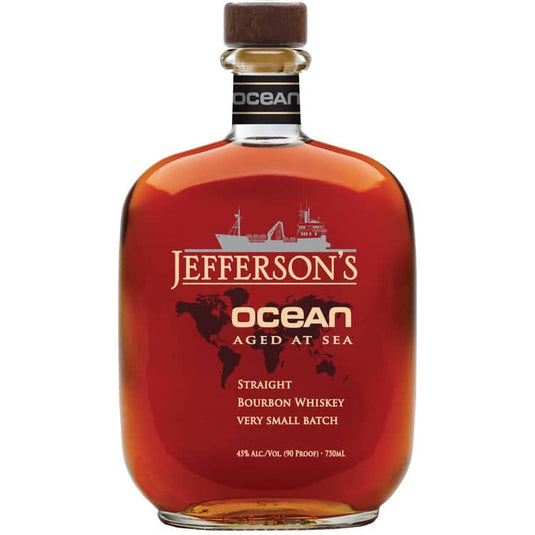 Jefferson's Blend Of Straight Bourbon Ocean Aged At Sea Voyage N. 24 90 W/ 2 Glasses