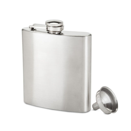 6oz Stainless Steel Flask with Funnel 60oz
