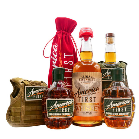 America First Straight Bourbon Whiskey 4 Pack