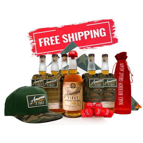 America First Straight Bourbon Whiskey 6 Pack