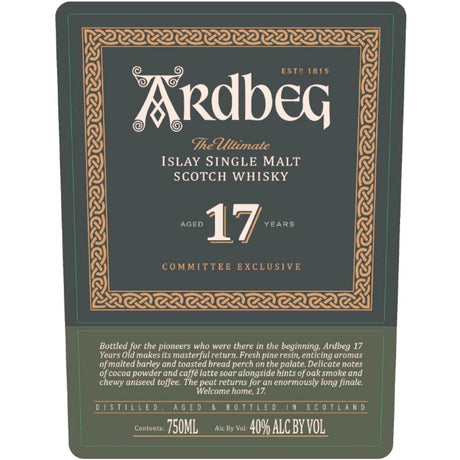 Ardbeg 17 Year Old Committee Exclusive