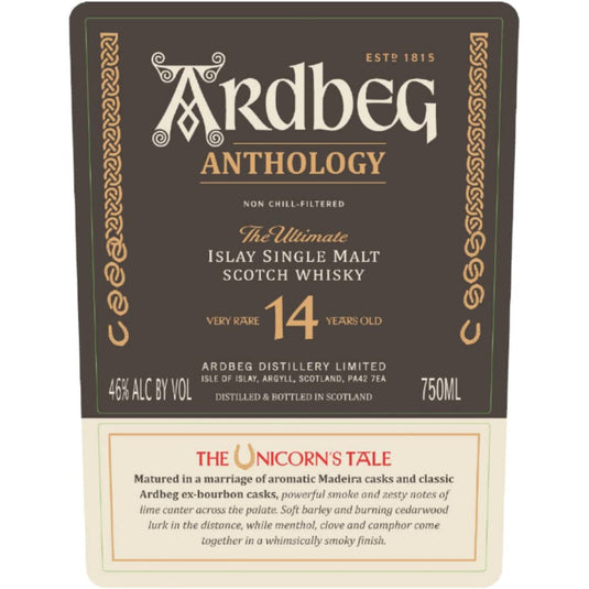 Ardbeg Anthology The Unicorn’s Tale 14 Year Old Whiskey
